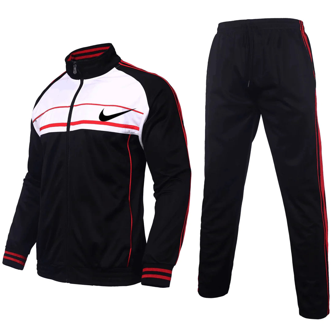 Men's Sportswear 2 Piece Set Full Zip Jogging Suit Long Sleeve Sportswear Sportswear Men's