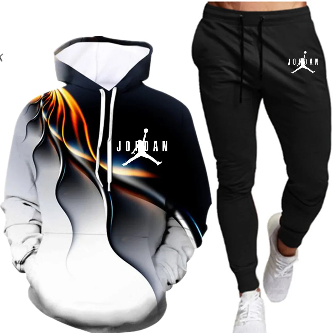 Men's 3D Hooded Sweater Fashion Hip Hop Sportswear Men