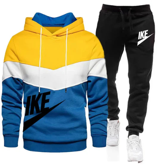 New Men's Sets Zipper Hoodie+Pants Pieces Casual Tracksuit Male Sportswear Brand Clothing Sweat Suit