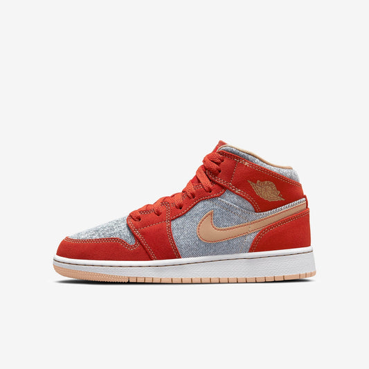 (GS) Aithtr Jordthtan 1 Mid SE 'Denim Red' (2021) DM4384-600