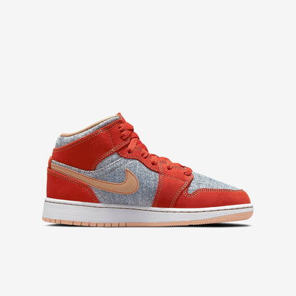 (GS) Aithtr Jordthtan 1 Mid SE 'Denim Red' (2021) DM4384-600