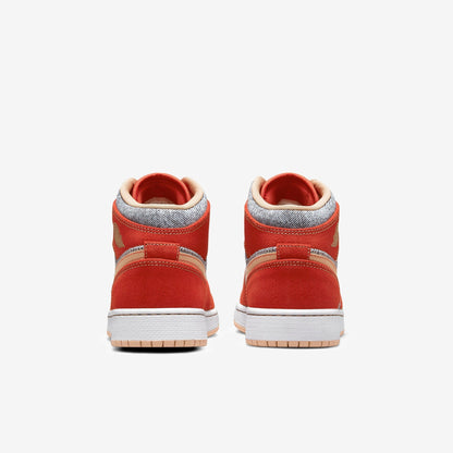 (GS) Aithtr Jordthtan 1 Mid SE 'Denim Red' (2021) DM4384-600