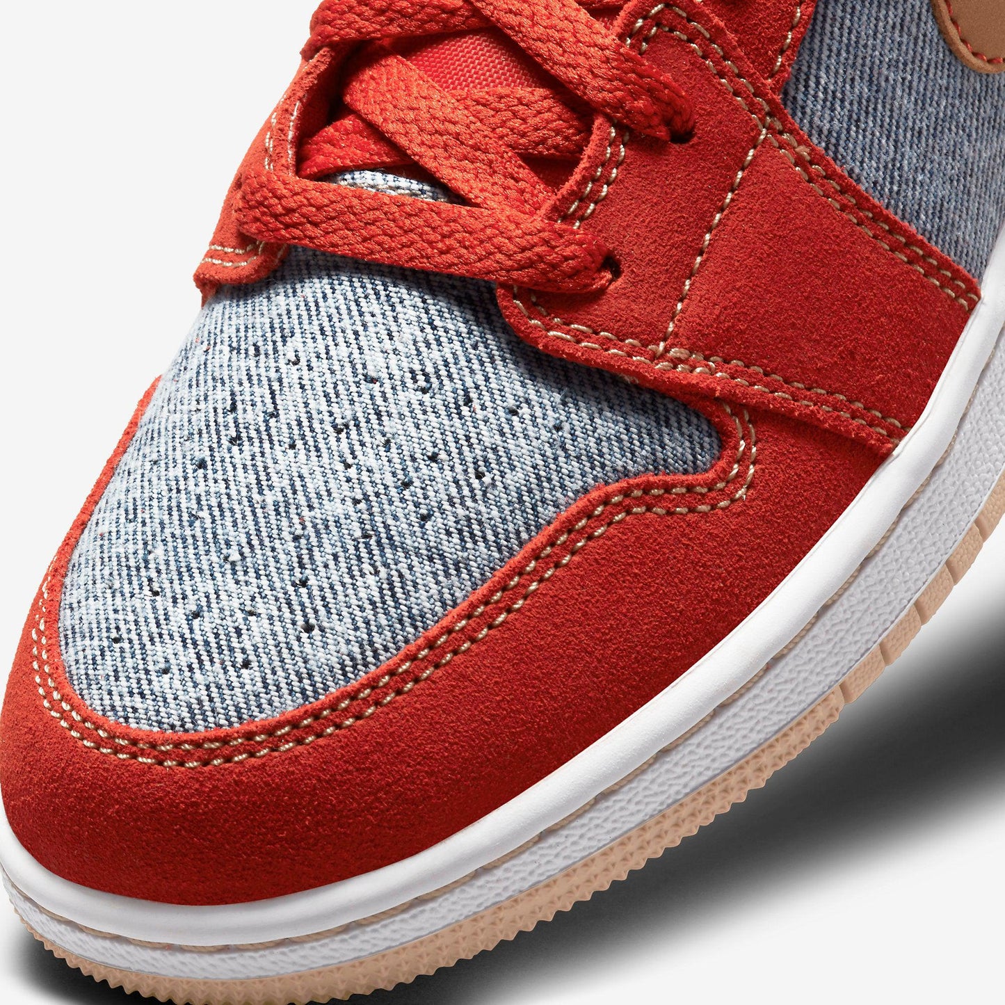 (GS) Aithtr Jordthtan 1 Mid SE 'Denim Red' (2021) DM4384-600