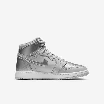 (GS) Aithtr Jordthtan 1 Retro High OG 'Japan Metallic Silver' (2020) 575441-029