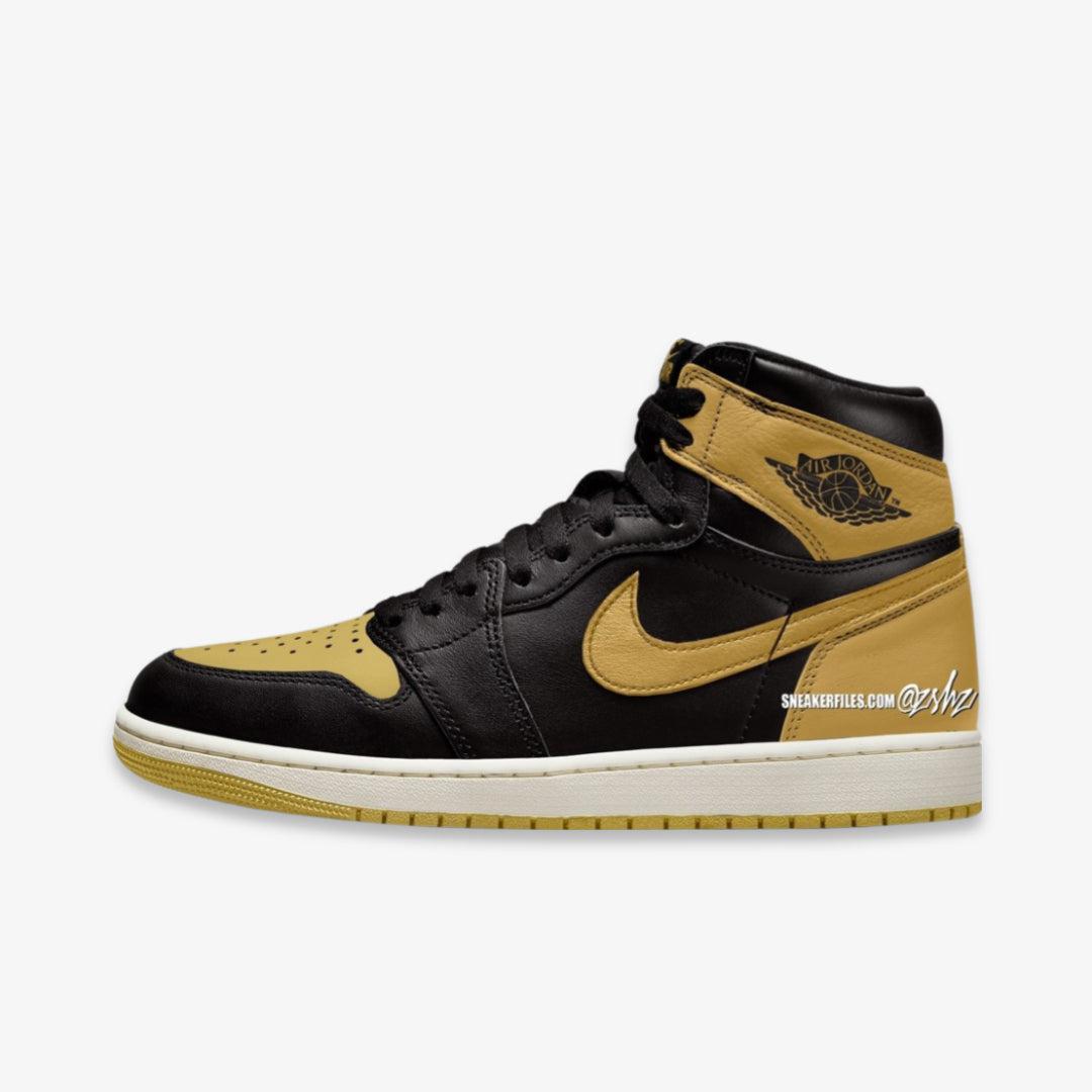 (TD) Aithtr Jordthtan 1 Retro High OG 'Metallic Gold' (2024)