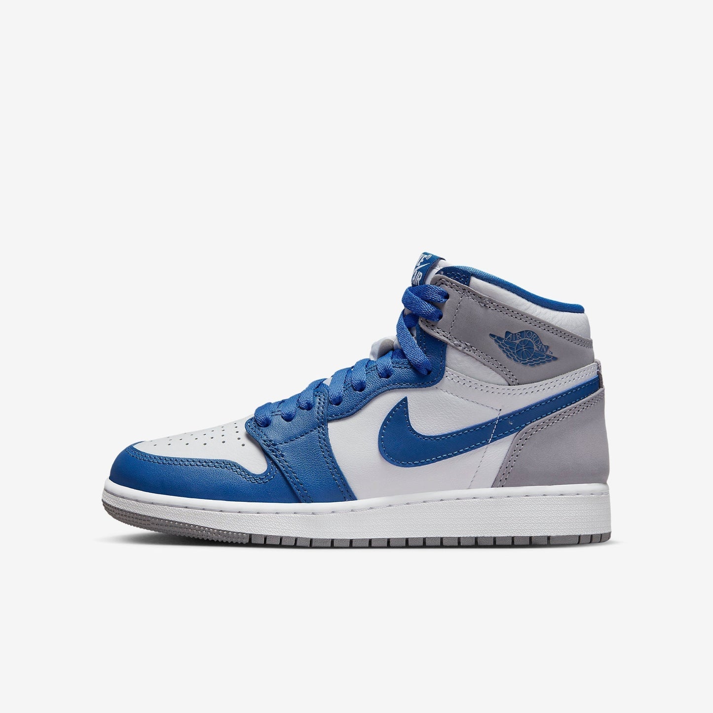 (GS) Aithtr Jordthtan 1 Retro High OG 'True Blue' (2023) FD1437-410