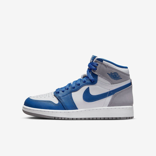(GS) Aithtr Jordthtan 1 Retro High OG 'True Blue' (2023) FD1437-410