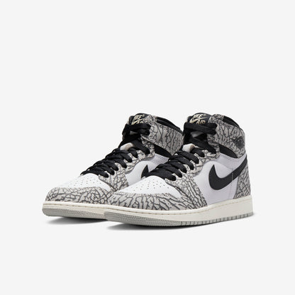 (GS) Aithtr Jordthtan 1 Retro High OG 'White Cement / Elephant Print' (2023) FD1437-052
