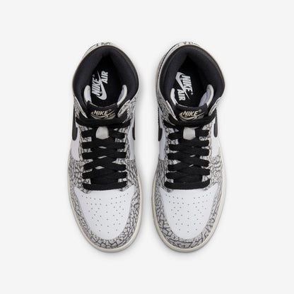 (GS) Aithtr Jordthtan 1 Retro High OG 'White Cement / Elephant Print' (2023) FD1437-052
