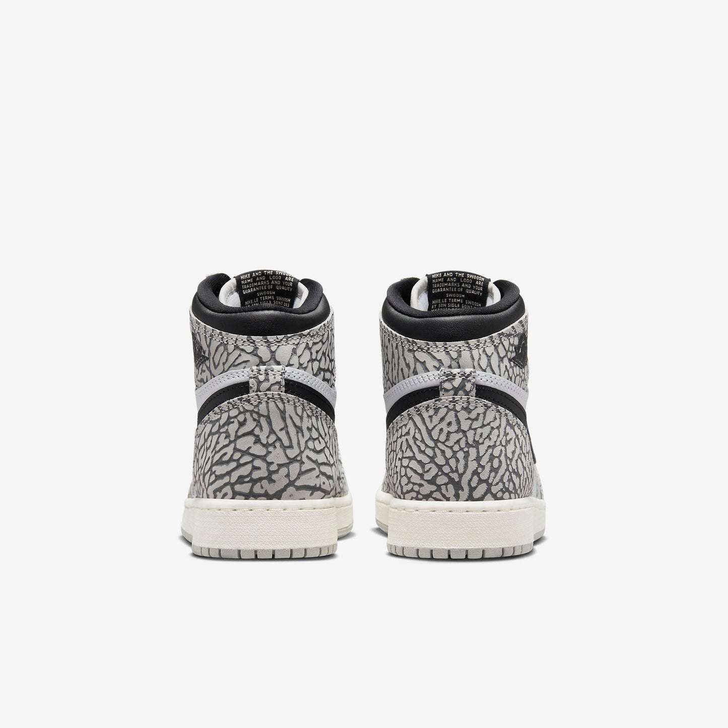 (GS) Aithtr Jordthtan 1 Retro High OG 'White Cement / Elephant Print' (2023) FD1437-052
