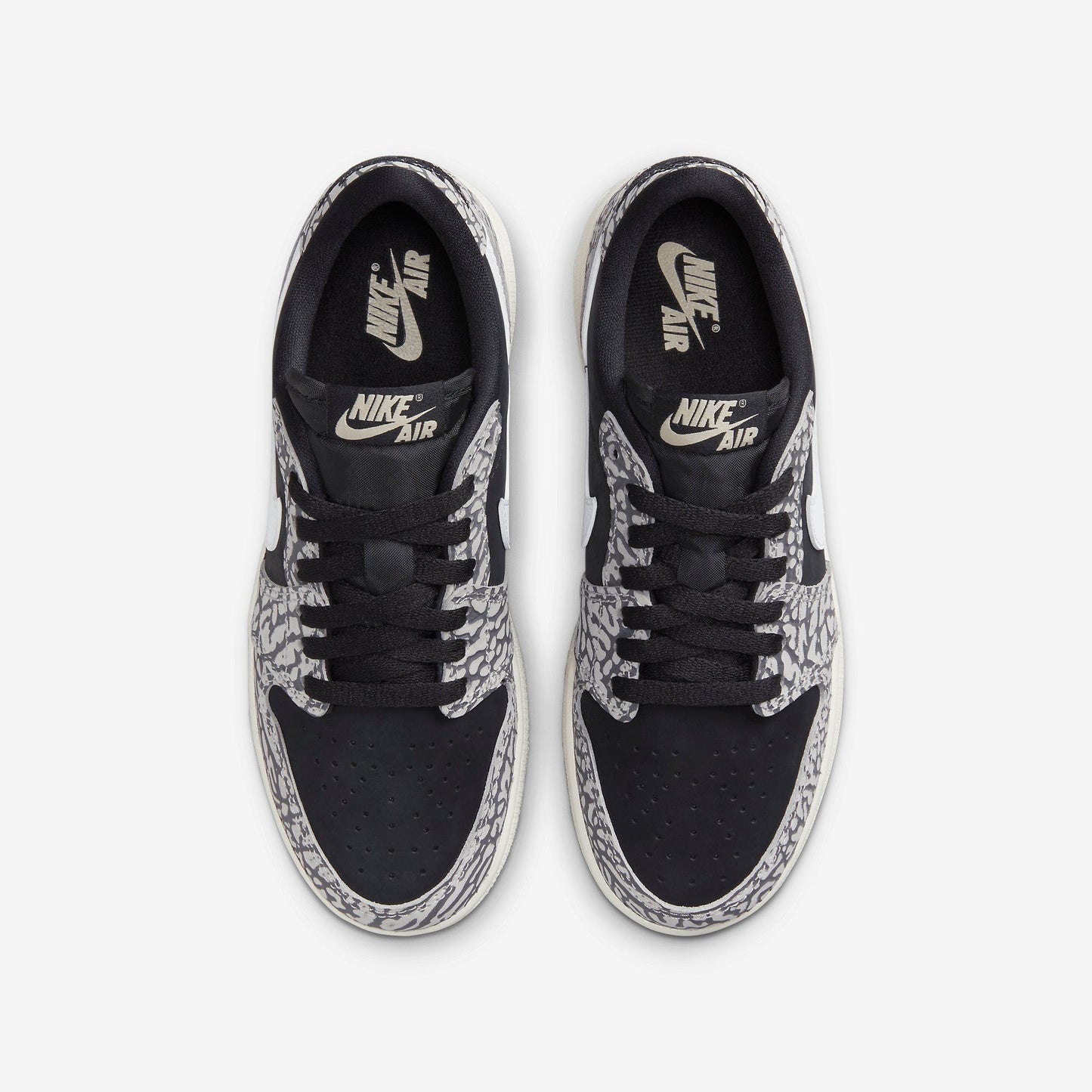(GS) Aithtr Jordthtan 1 Retro Low OG 'Black Cement' (2023) CZ0858-001