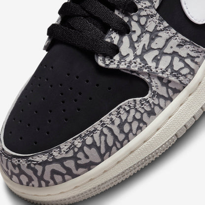 (GS) Aithtr Jordthtan 1 Retro Low OG 'Black Cement' (2023) CZ0858-001