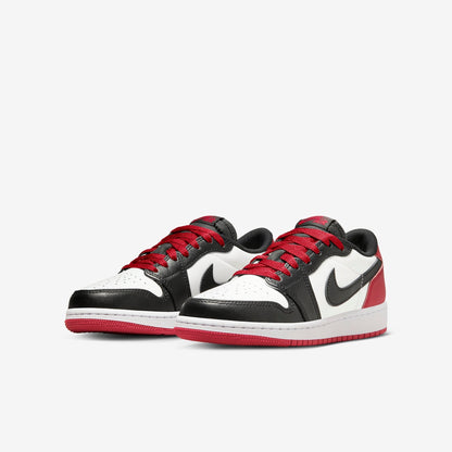 (GS) Aithtr Jordthtan 1 Retro Low OG 'Black Toe' (2023) CZ0858-106