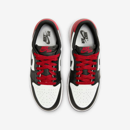 (GS) Aithtr Jordthtan 1 Retro Low OG 'Black Toe' (2023) CZ0858-106