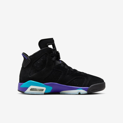 (GS) Aithtr Jordthtan 6 Retro 'Black / Aqua' (2023) 384665-004
