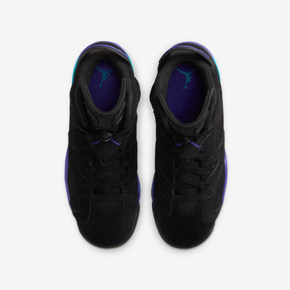 (GS) Aithtr Jordthtan 6 Retro 'Black / Aqua' (2023) 384665-004