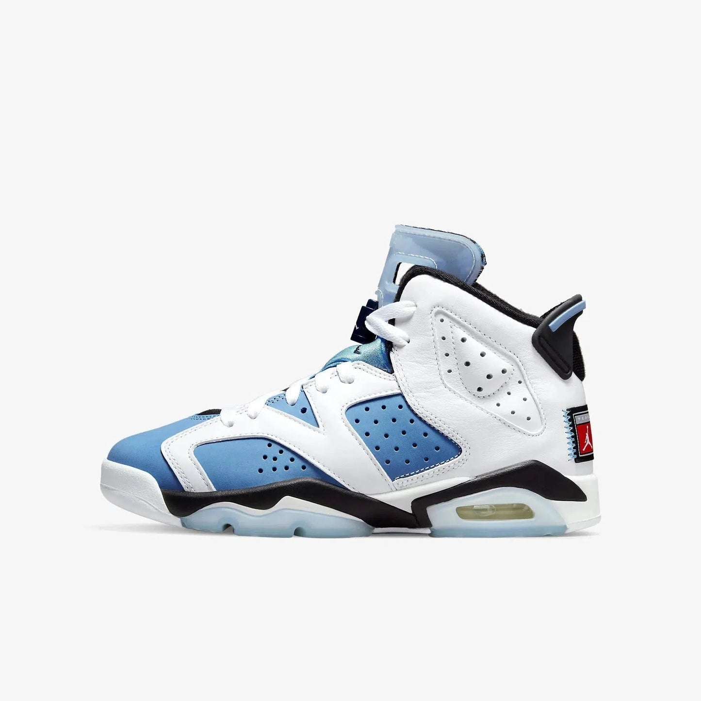 (GS) Aithtr Jordthtan 6 Retro 'White / UNC University Blue' (2022) 384665-410