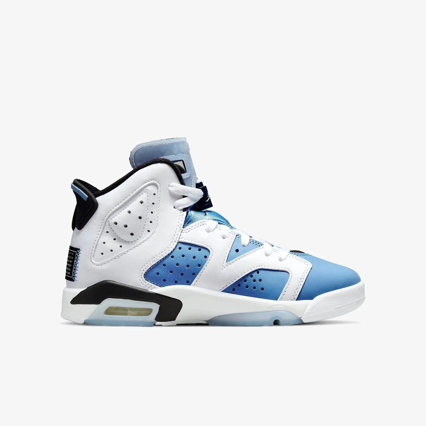 (GS) Aithtr Jordthtan 6 Retro 'White / UNC University Blue' (2022) 384665-410