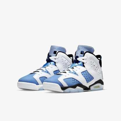 (GS) Aithtr Jordthtan 6 Retro 'White / UNC University Blue' (2022) 384665-410