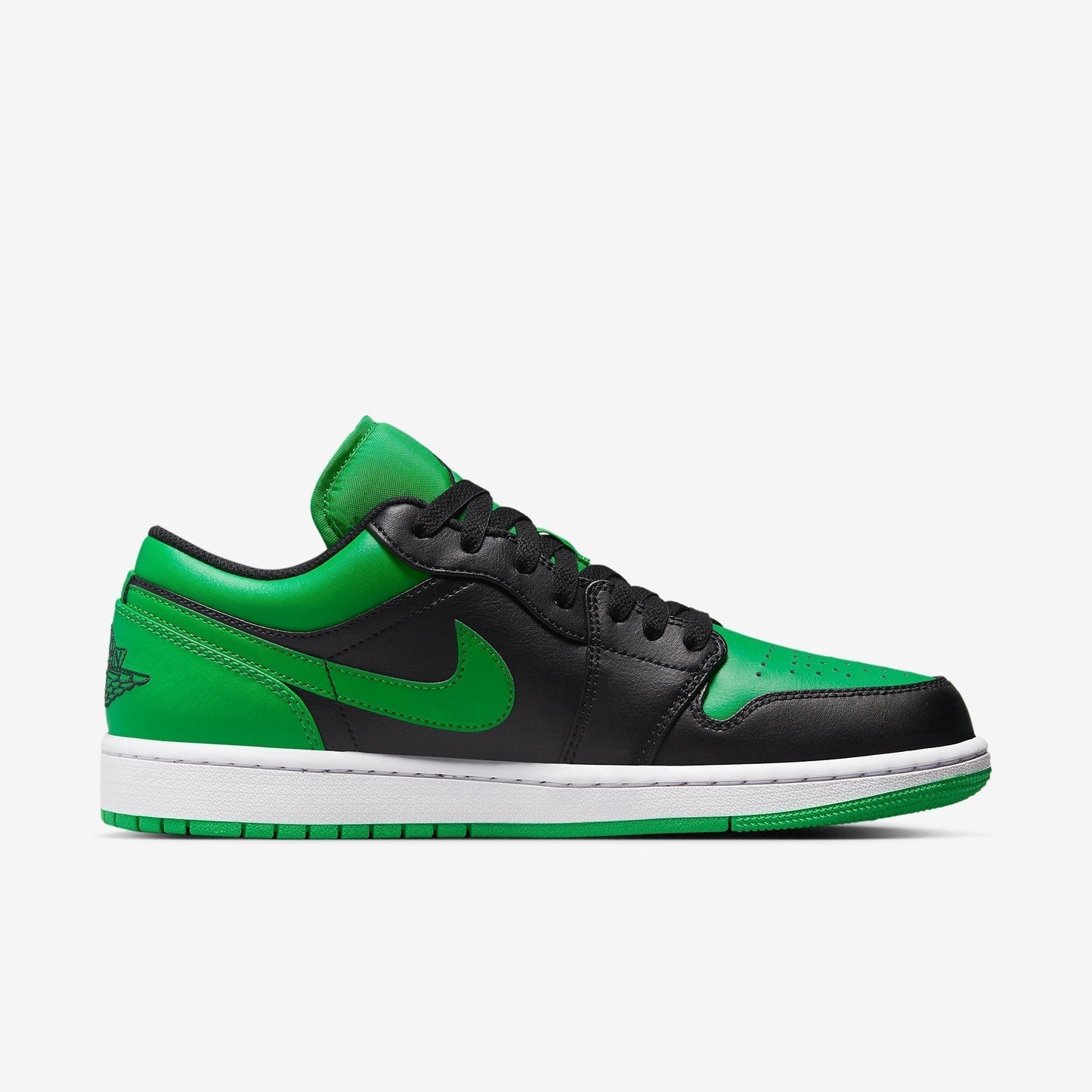 (Men's) Aithtr Jordthtan 1 Low 'Black / Lucky Green' (2023) 553558-065