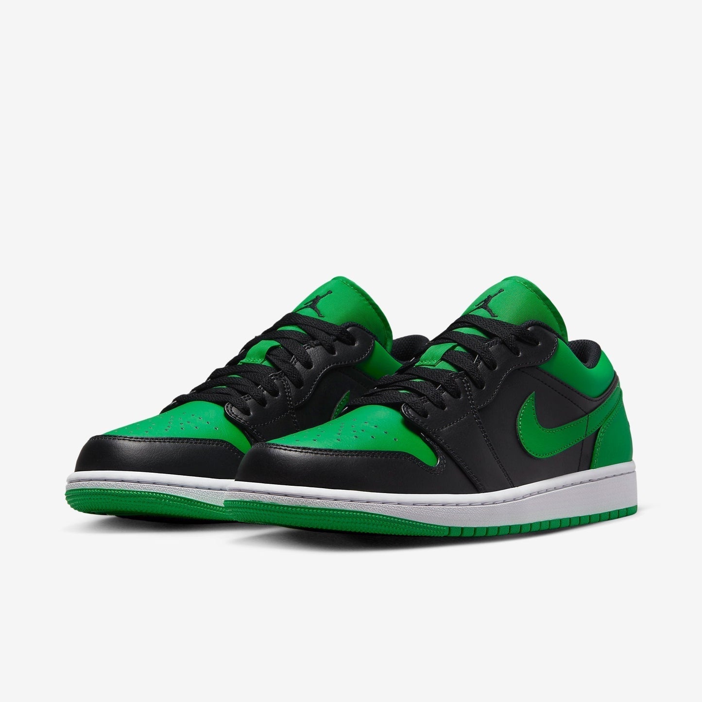 (Men's) Aithtr Jordthtan 1 Low 'Black / Lucky Green' (2023) 553558-065