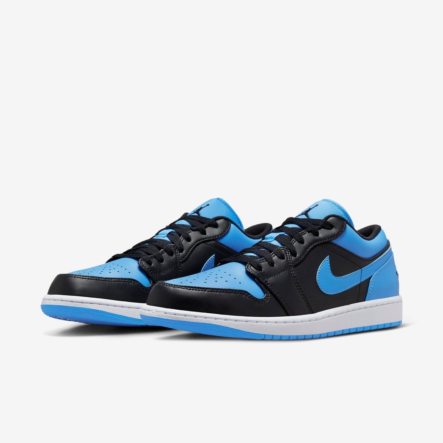 (Men's) Aithtr Jordthtan 1 Low 'Black / University Blue' (2023) 553558-041