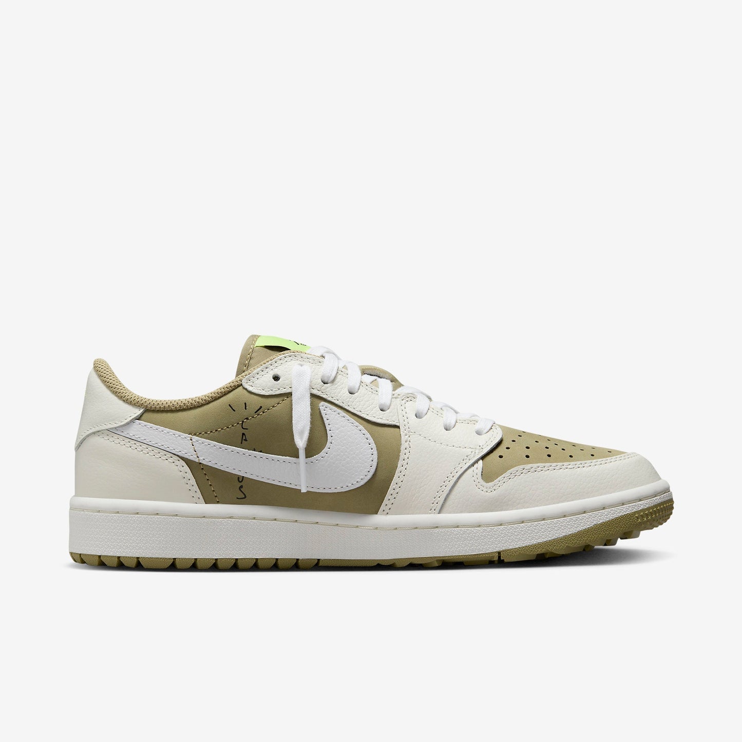 (Men's) Aithtr Jordthtan 1 Low Golf x Travis Scott 'Neutral Olive' (2023) FZ3124-200