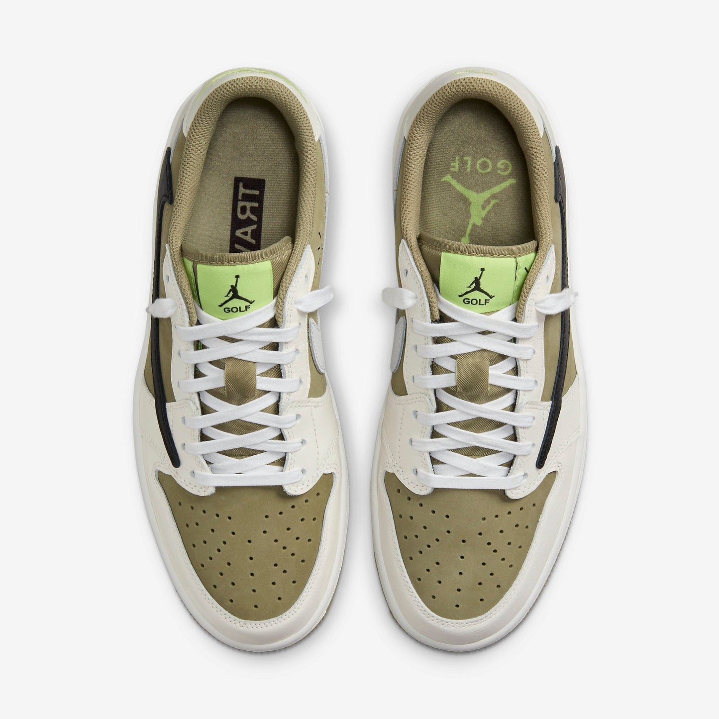 (Men's) Aithtr Jordthtan 1 Low Golf x Travis Scott 'Neutral Olive' (2023) FZ3124-200
