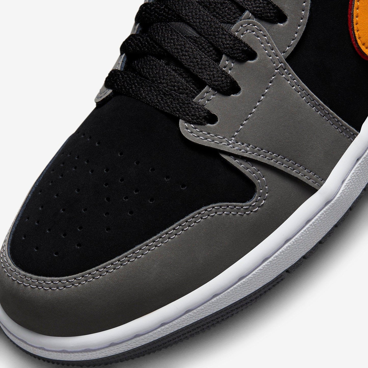 (Men's) Aithtr Jordthtan 1 Low SE 'Light Graphite / Vivid Orange' (2023) FN7308-008