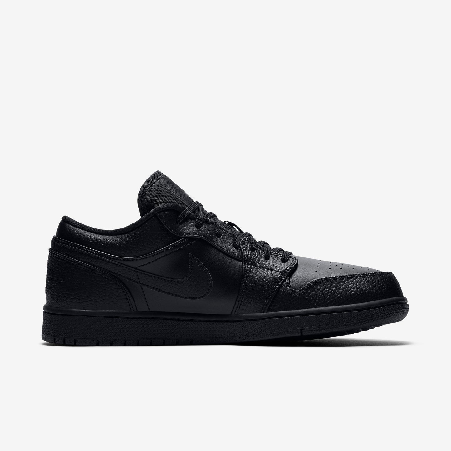 (Men's) Aithtr Jordthtan 1 Low 'Triple Black' (2020) 553558-091