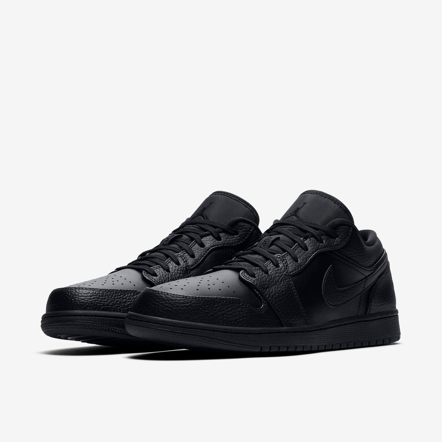 (Men's) Aithtr Jordthtan 1 Low 'Triple Black' (2020) 553558-091