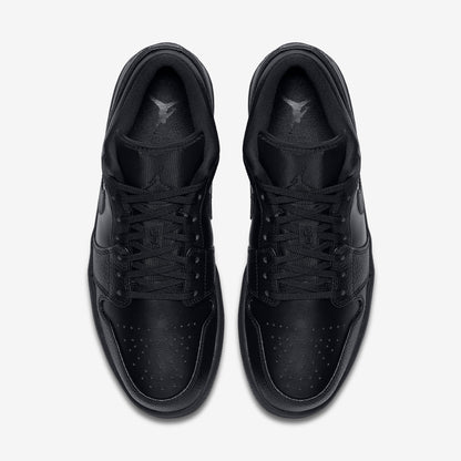 (Men's) Aithtr Jordthtan 1 Low 'Triple Black' (2020) 553558-091