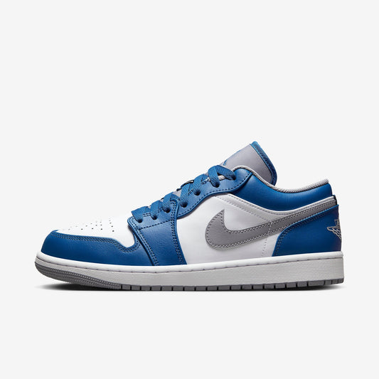(Men's) Aithtr Jordthtan 1 Low 'True Blue Cement' (2023) 553558-412