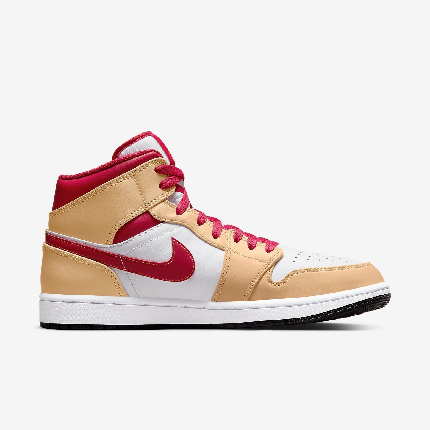 (Men's) Aithtr Jordthtan 1 Mid 'Light Curry Cardinal Red' (2022) 554724-201