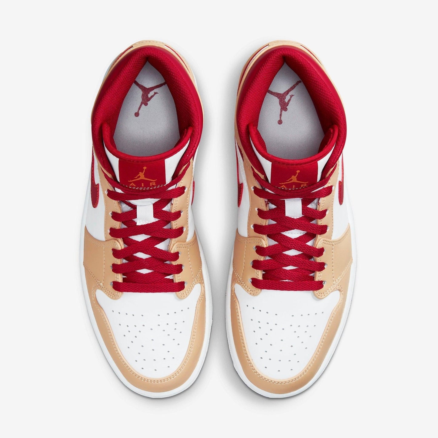 (Men's) Aithtr Jordthtan 1 Mid 'Light Curry Cardinal Red' (2022) 554724-201