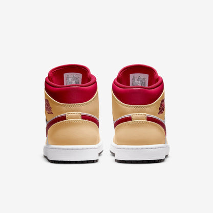 (Men's) Aithtr Jordthtan 1 Mid 'Light Curry Cardinal Red' (2022) 554724-201