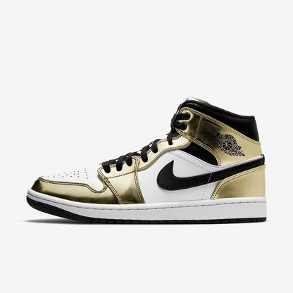 (Men's) Aithtr Jordthtan 1 Mid SE 'Metallic Gold' (2020) DC1419-700