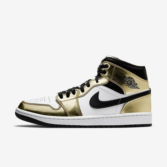 (Men's) Aithtr Jordthtan 1 Mid SE 'Metallic Gold' (2020) DC1419-700