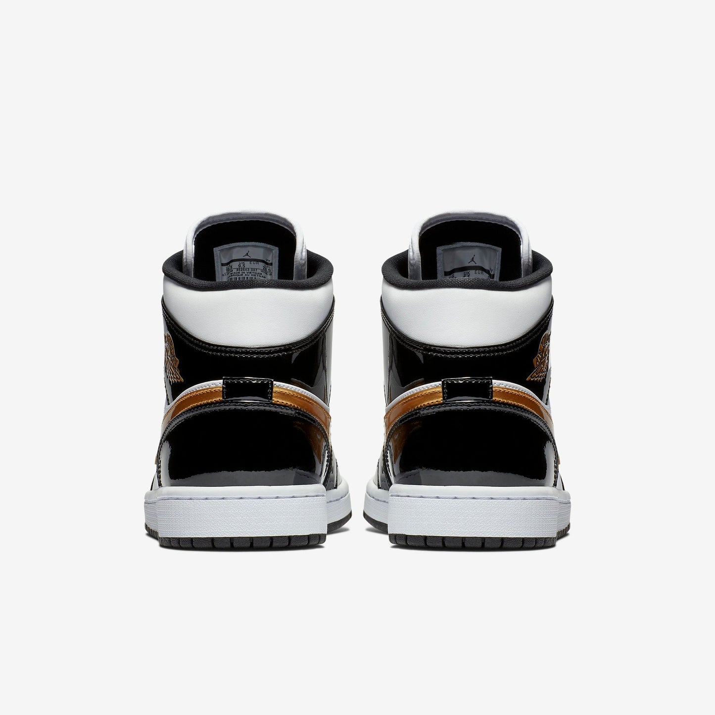 (Men's) Aithtr Jordthtan 1 Mid SE 'Patent Metallic Gold' (2018) 852542-007