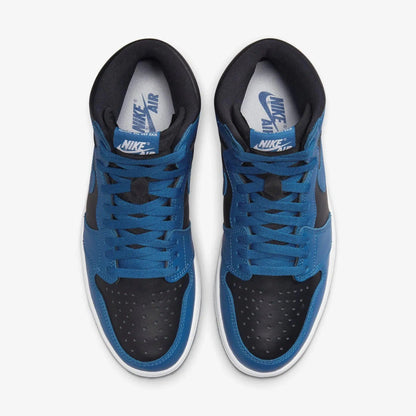 (Men's) Aithtr Jordthtan 1 Retro High OG 'Dark Marina Blue / Black' (2022) 555088-404