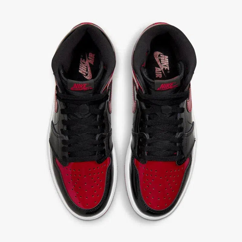 (Men's) Aithtr Jordthtan 1 Retro High OG 'Reimagined Patent Bred / Banned' (2021) 555088-063