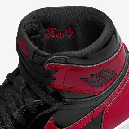 (Men's) Aithtr Jordthtan 1 Retro High OG 'Reimagined Patent Bred / Banned' (2021) 555088-063