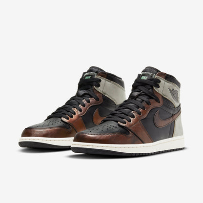 (Men's) Aithtr Jordthtan 1 Retro High OG 'Shadow Patina Rust' (2021) 555088-033