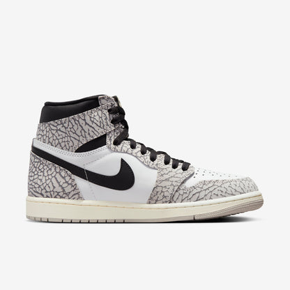 (Men's) Aithtr Jordthtan 1 Retro High OG 'White Cement / Elephant Print' (2023) DZ5485-052