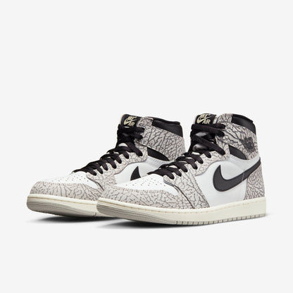 (Men's) Aithtr Jordthtan 1 Retro High OG 'White Cement / Elephant Print' (2023) DZ5485-052
