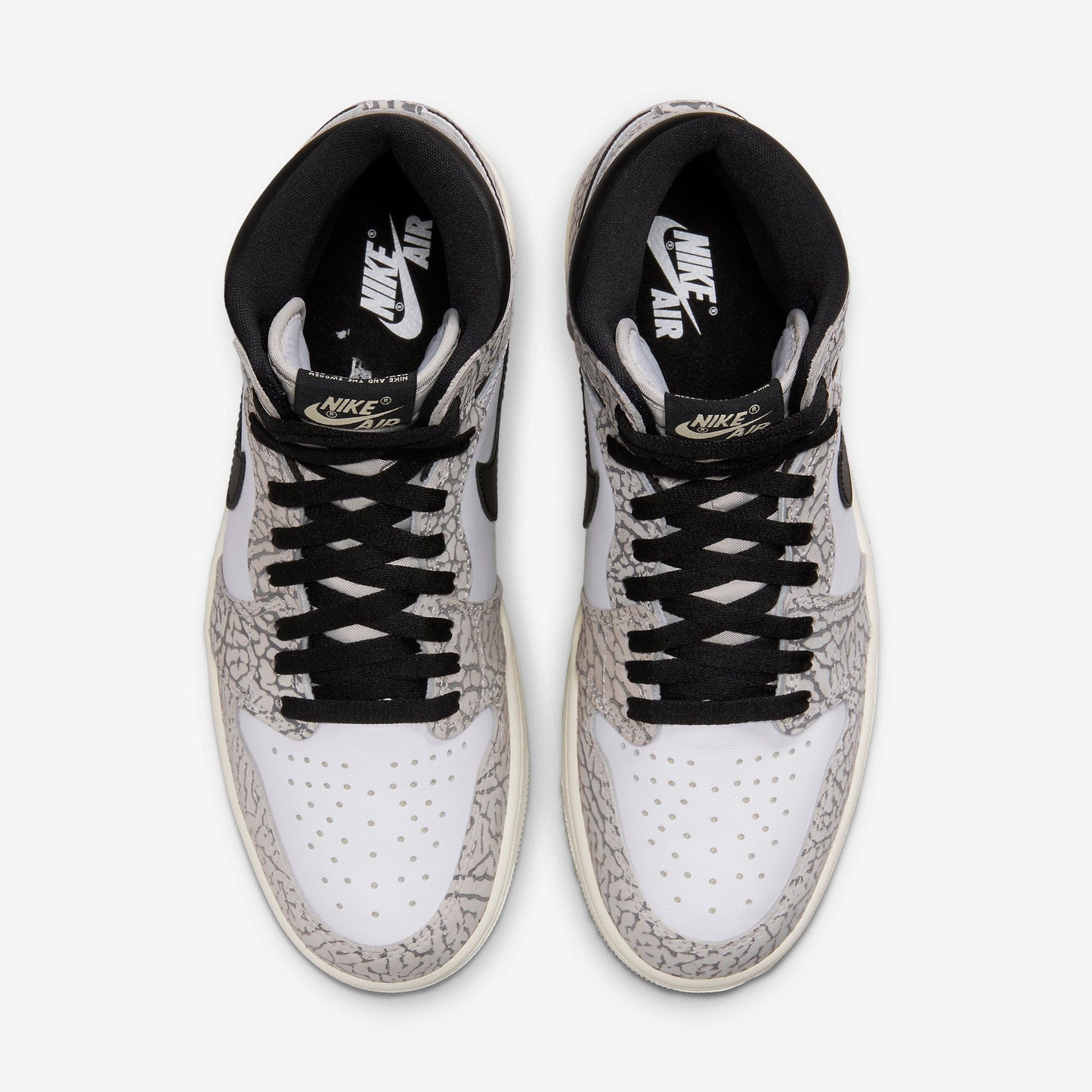 (Men's) Aithtr Jordthtan 1 Retro High OG 'White Cement / Elephant Print' (2023) DZ5485-052