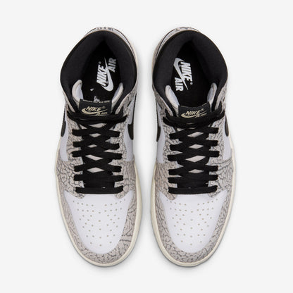 (Men's) Aithtr Jordthtan 1 Retro High OG 'White Cement / Elephant Print' (2023) DZ5485-052