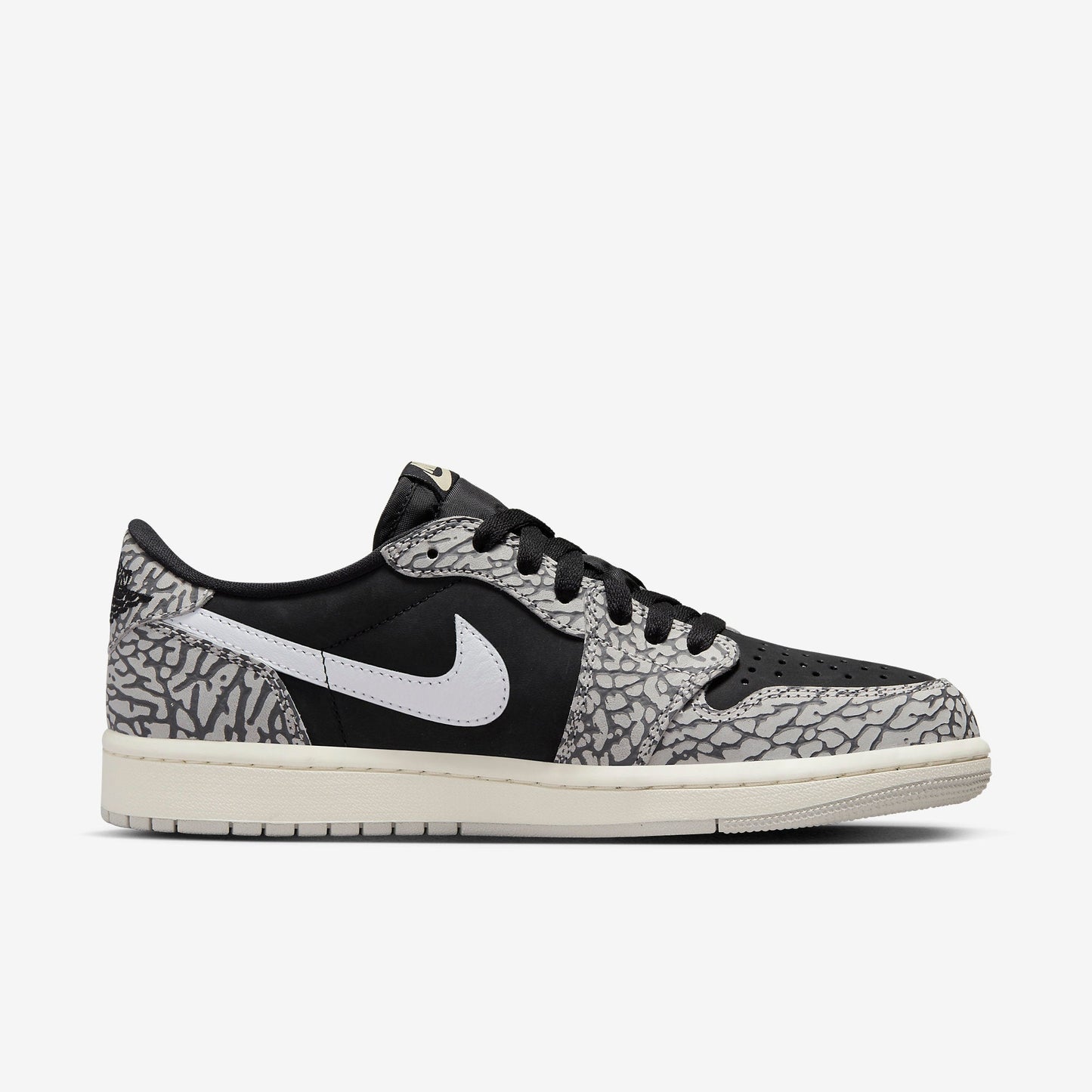 (Men's) Aithtr Jordthtan 1 Retro Low OG 'Black Cement' (2023) CZ0790-001