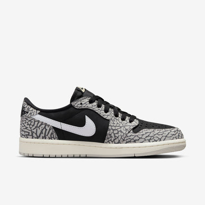 (Men's) Aithtr Jordthtan 1 Retro Low OG 'Black Cement' (2023) CZ0790-001