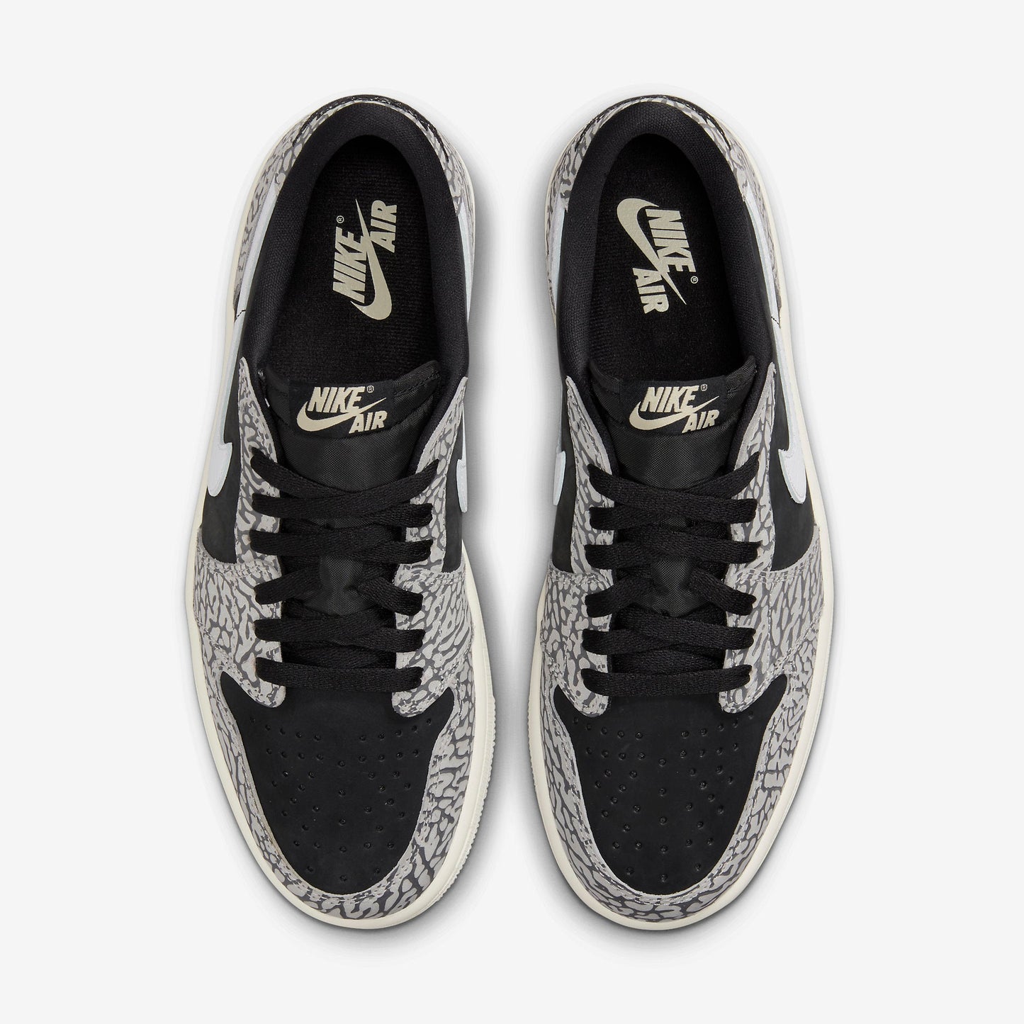 (Men's) Aithtr Jordthtan 1 Retro Low OG 'Black Cement' (2023) CZ0790-001
